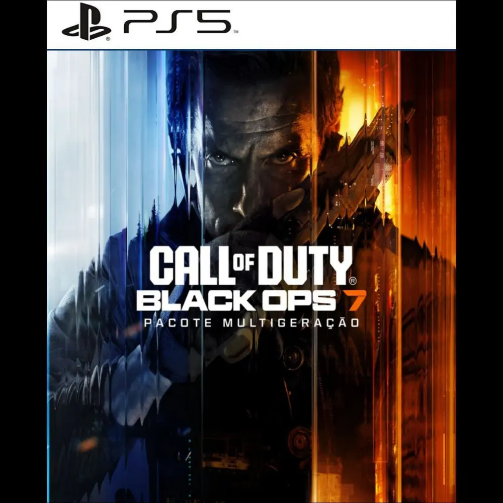 Capa de Call of Duty Black Ops 7 PS5 Pacote Multigeração para PS5