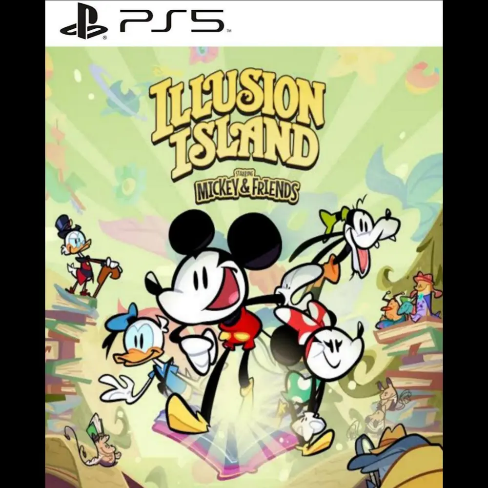 Capa de A Ilha da Ilusão Disney com Mickey e seus Amigos PS5 para PS5