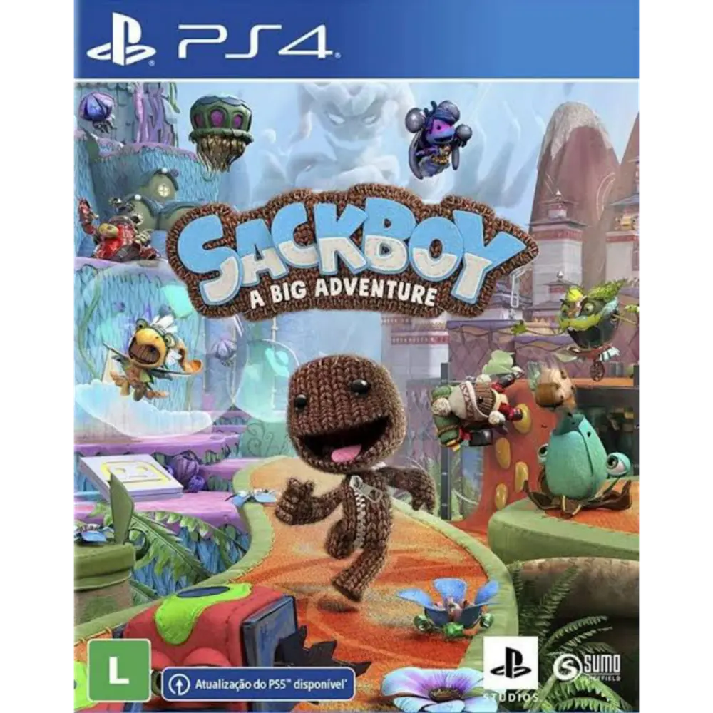 Capa de Sackboy Uma Grande Aventura PS4 para PS4