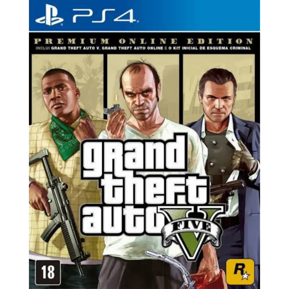 Capa de Grand Theft Auto V Edição Premium PS4 para PS4