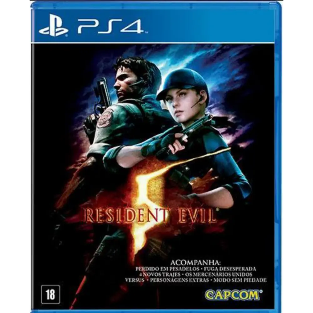 Capa de Resident Evil 5 PS4 para PS4