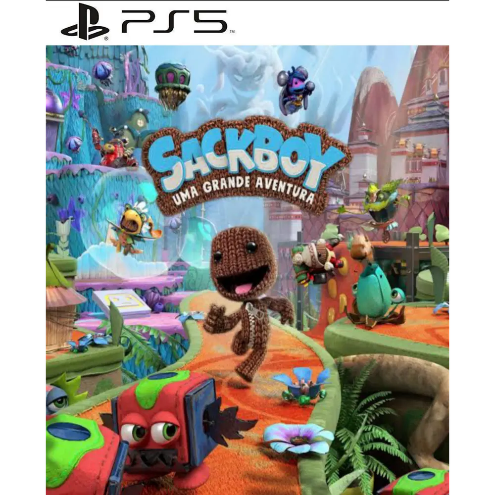 Capa de Sackboy Uma Grande Aventura PS5 para PS5