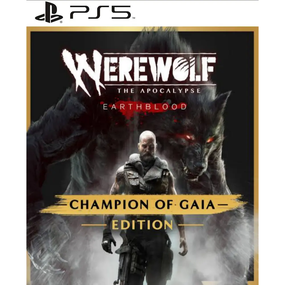 Capa de Werewolf The Apocalypse Earthblood Champion of Gaia Edition PS5 para PS5