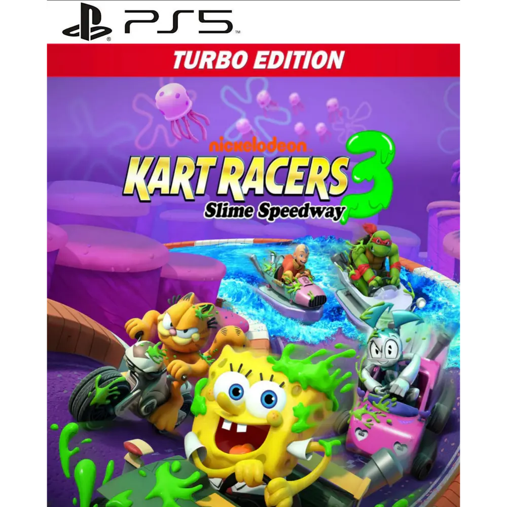 Capa de Nickelodeon Kart Racers 3 Slime Speedway Turbo Edition PS5 para PS5