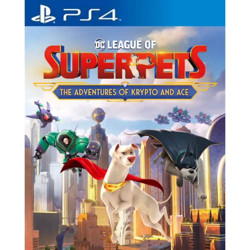 Capa de DC Liga dos Superpets As Aventuras de Krypto e Ace PS4 para PS4