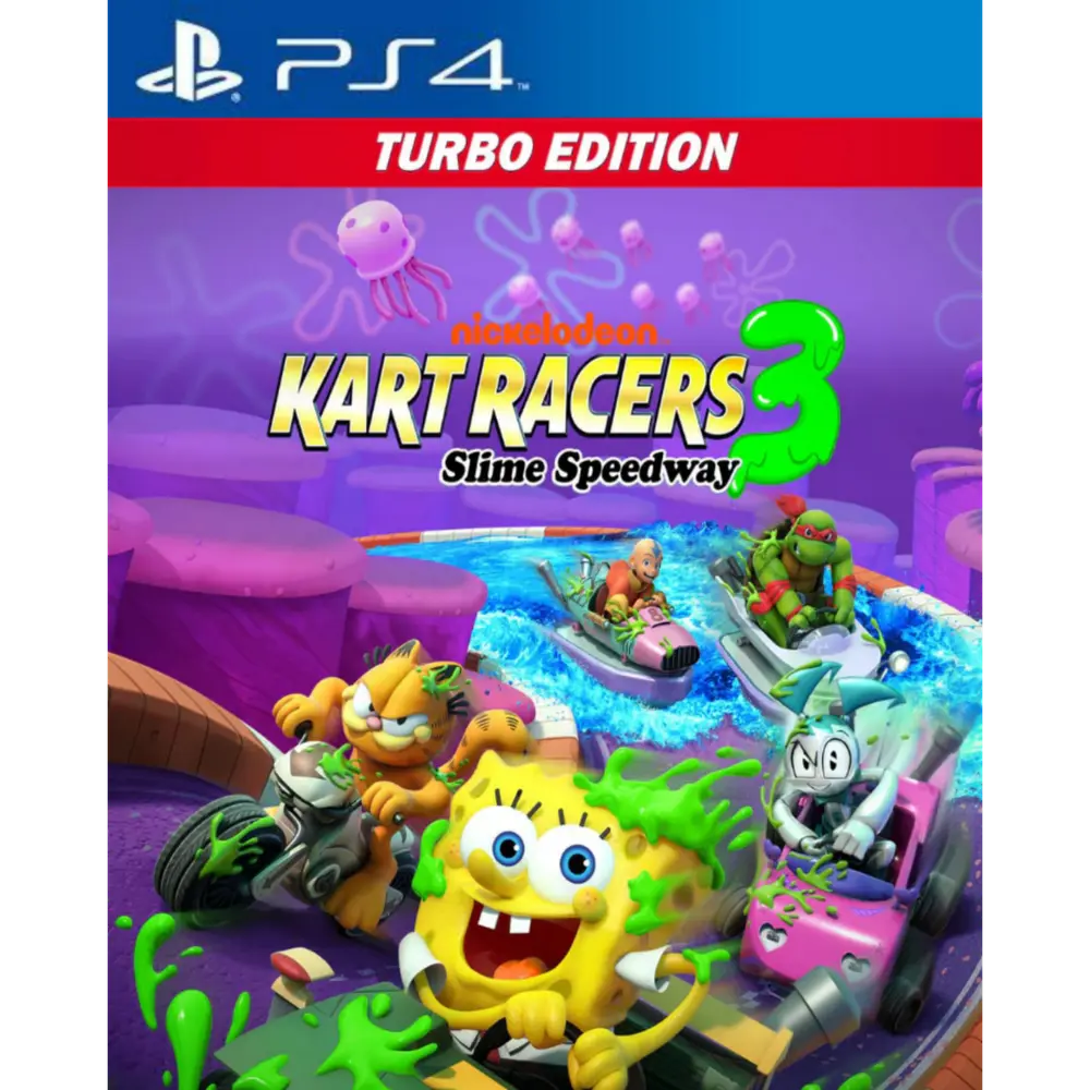Capa de Nickelodeon Kart Racers 3 Slime Speedway Turbo Edition PS4 para PS4