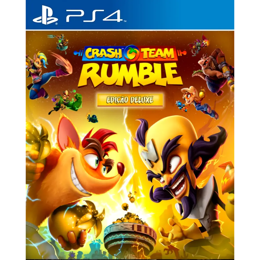 Capa de Crash Team Rumble Edição Deluxe PS4 para PS4