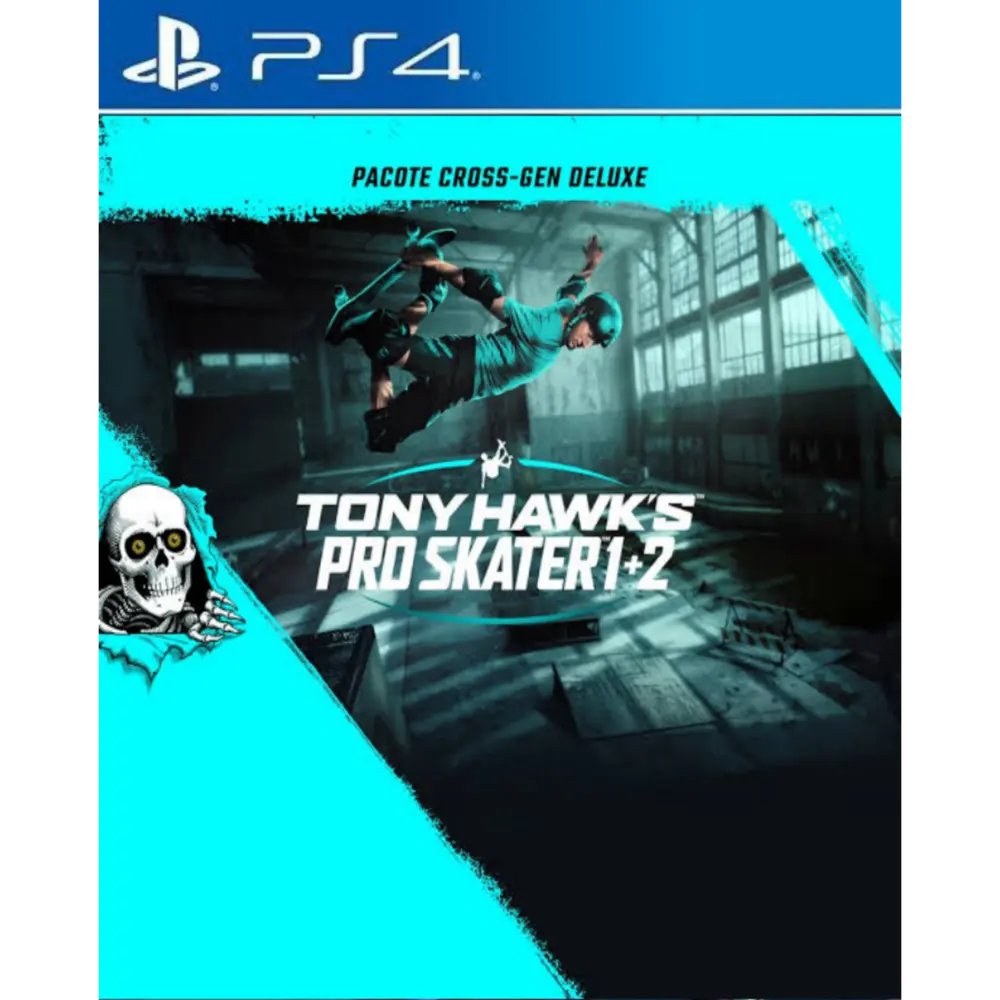 Capa de Tony Hawk's Pro Skater 1 + 2 Edição Digital Deluxe PS4 para PS4