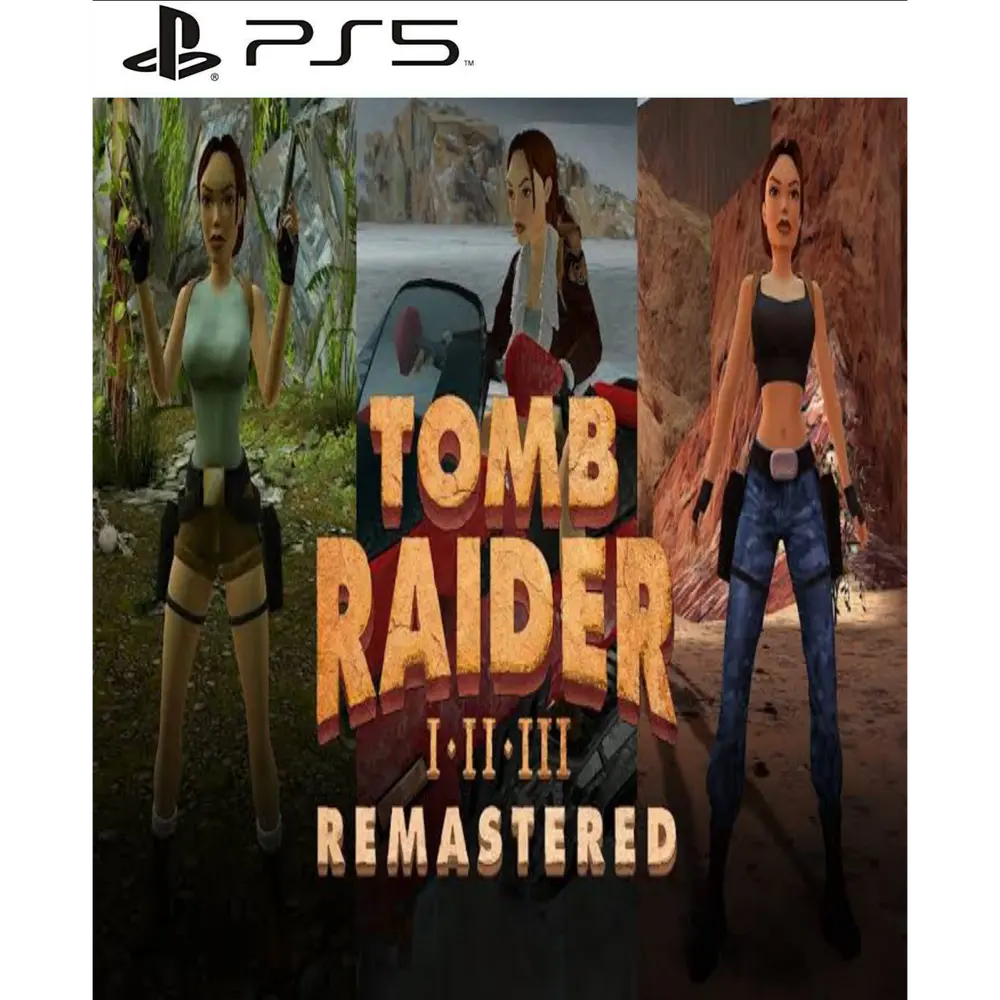 Capa de Tomb Raider I-III Remastered Starring Lara Croft PS5 para PS5